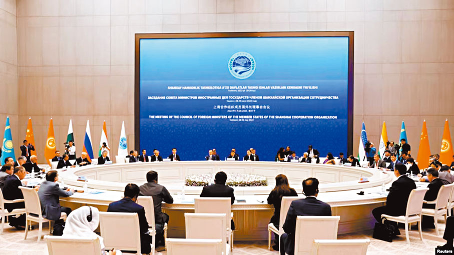 ◆ 中國參與籌組多個國際組織。圖為去年舉行的上海合作組織外長理事會會議。資料圖片