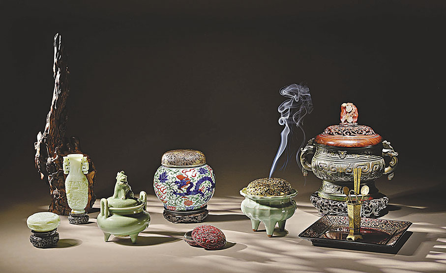 ◆「 香道—靜怡境」展覽展出50餘件與中華文化相關的香道器物。