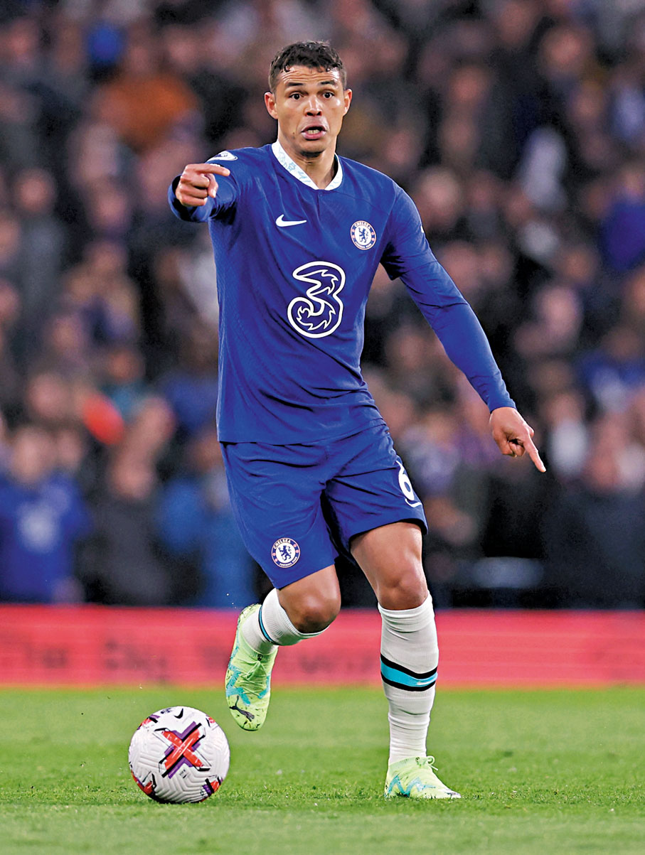 ◆堤亞高施華鎮守的車路士防線，於今季多場比賽都飽受壓力。  資料圖片