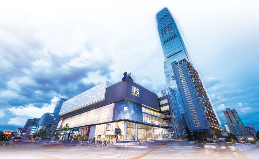 ◆ 由港企九龍倉投資建設的IFS國金中心，已成為省會長沙的城市地標。
