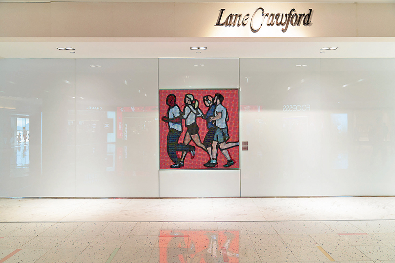 ◆英國藝術家Julian Opie《慢跑者》。