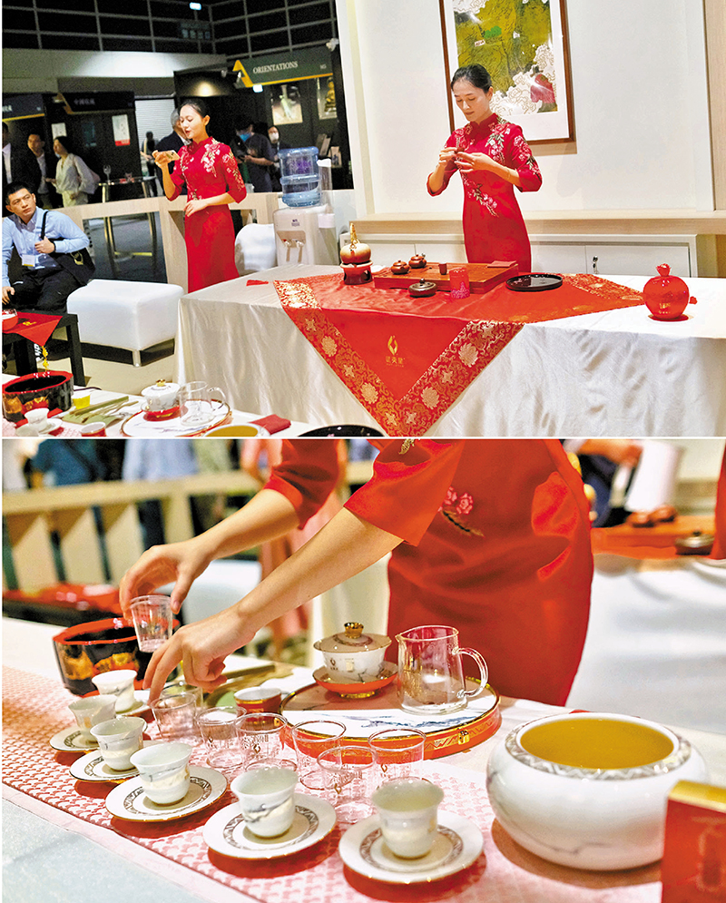 ◆工夫茶道表演。