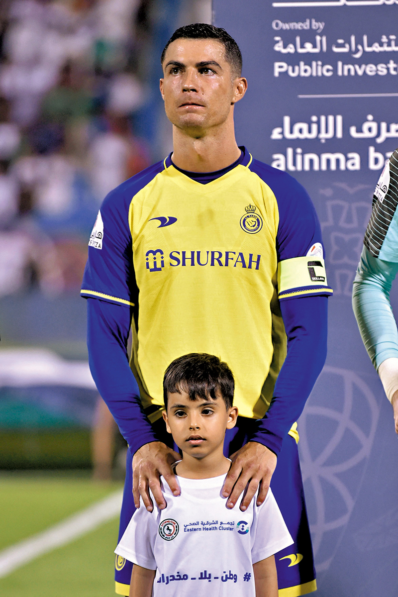 ◆ C朗成為巨星加盟沙特聯賽的先驅。  法新社