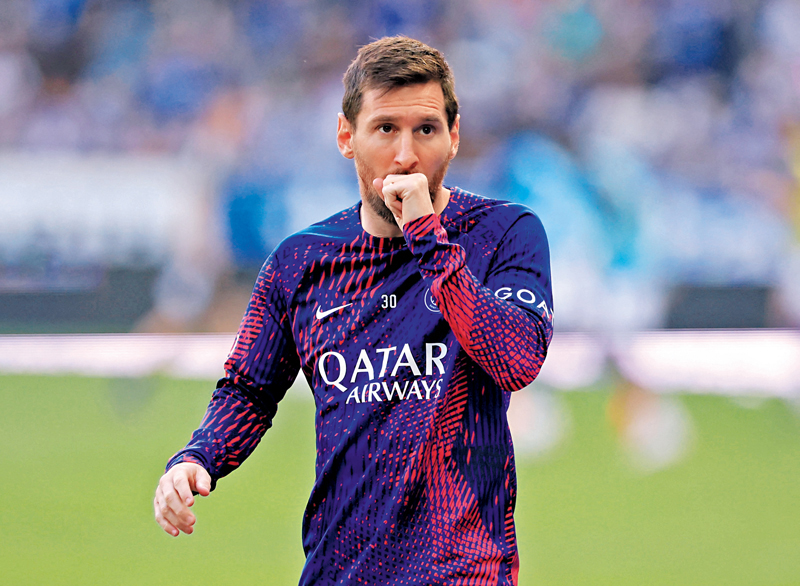 ◆美斯因巴塞受制財政限制，大有機會加入沙特聯賽。路透社