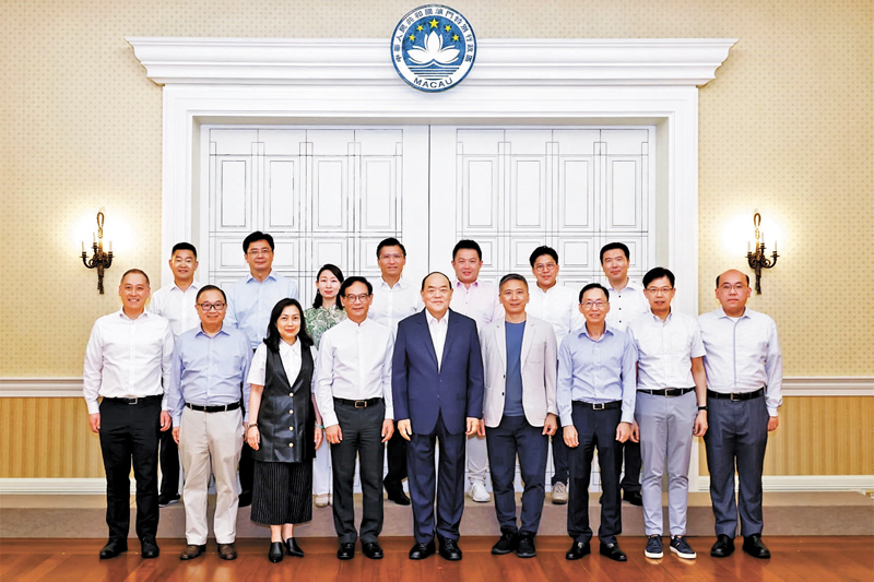 ◆香港立法會G19議員拜訪澳門特區行政長官賀一誠。G19供圖