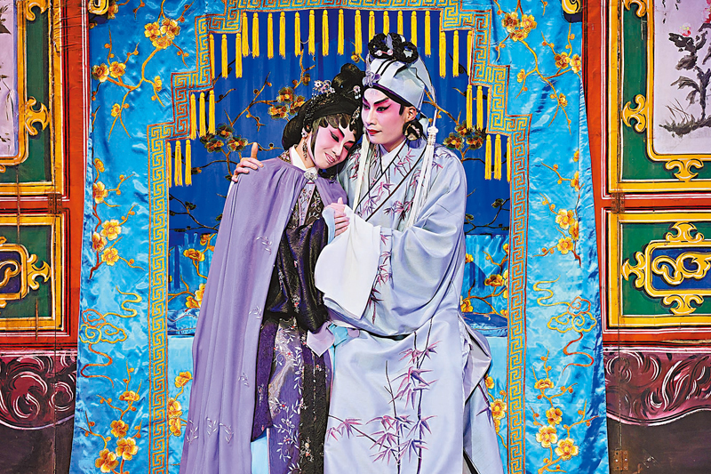 ◆文武生王志良配搭新生代花旦梁非同在新《胡不歸》內演恩愛夫妻。