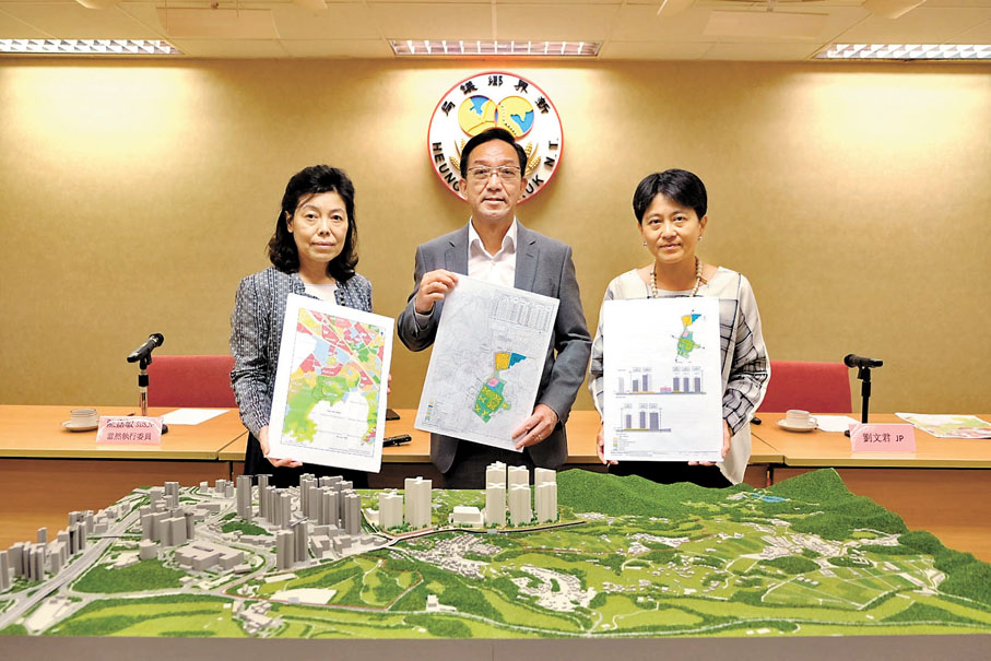 ◆鄉議局提出丙崗村發展方案。