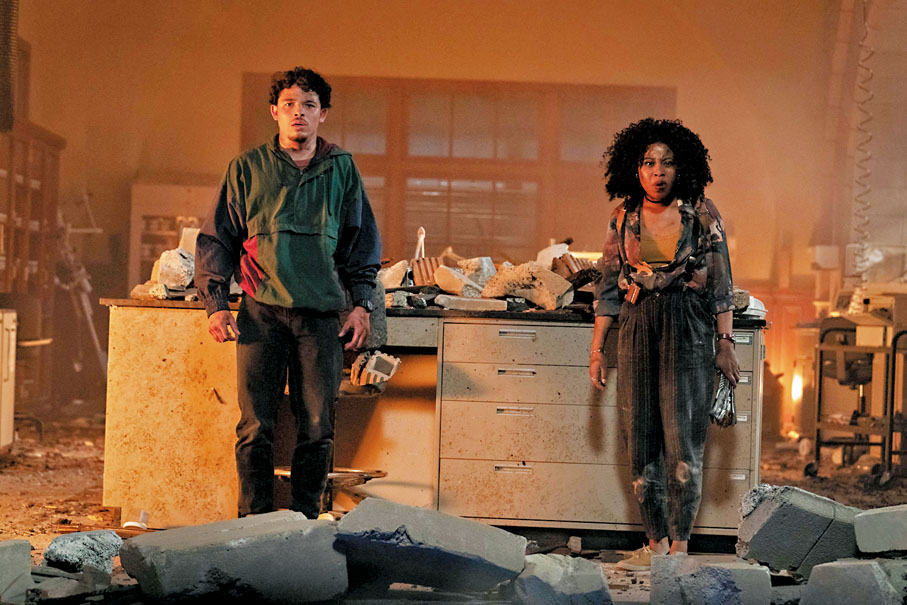 ◆在電影中，安東尼雷莫斯與多美妮費舒伯克拍動作鏡頭親身上陣。