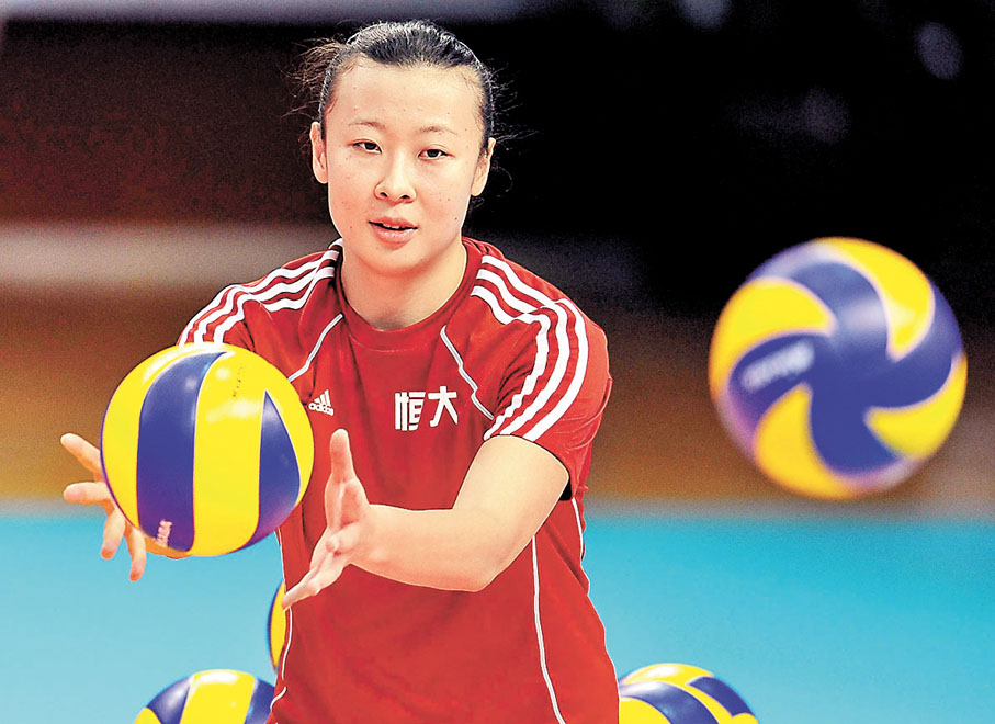 ◆馮坤佔據中國女排主力二傳手位置長達7年。 資料圖片
