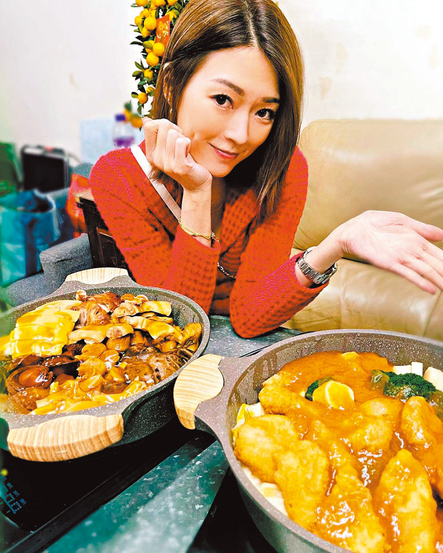 ◆連詩雅親自下廚，幫家樂早日康復。