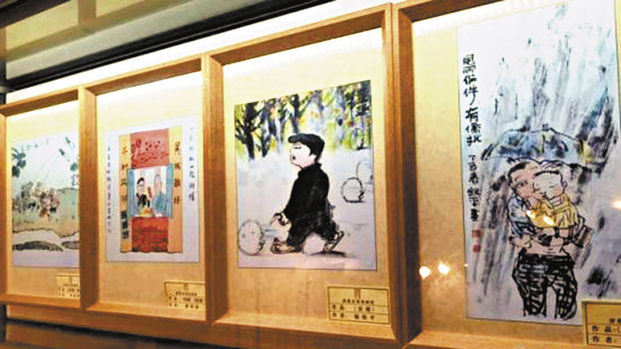 ◆「僑批·鄉愁」——水墨漫畫展9日在中國著名僑鄉福建泉州僑批館開展。 網上圖片