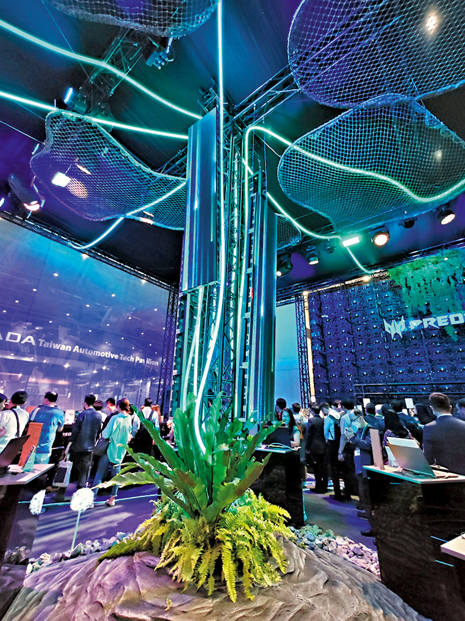 ◆以環保物料搭建的攤位