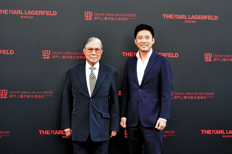 ◆ 霍震霆和兒子霍啟山。