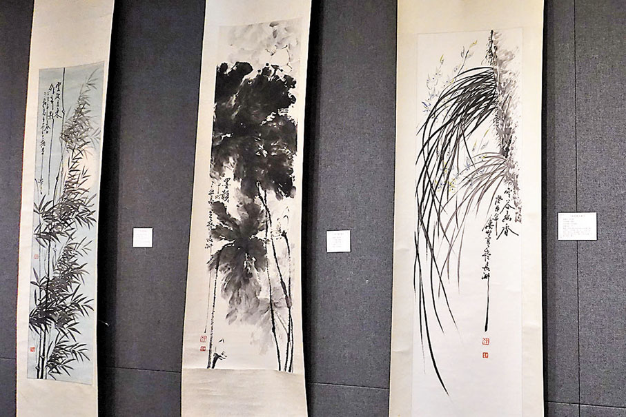 ◆現場大部分作品都為傅世亨的學生所收藏。