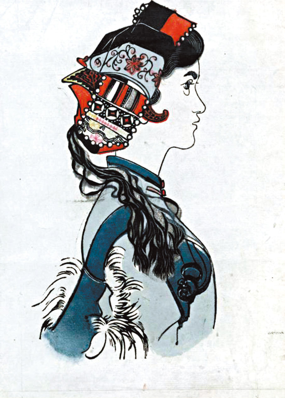 ◆黃永玉 木刻作品《阿詩瑪》。   網上圖片