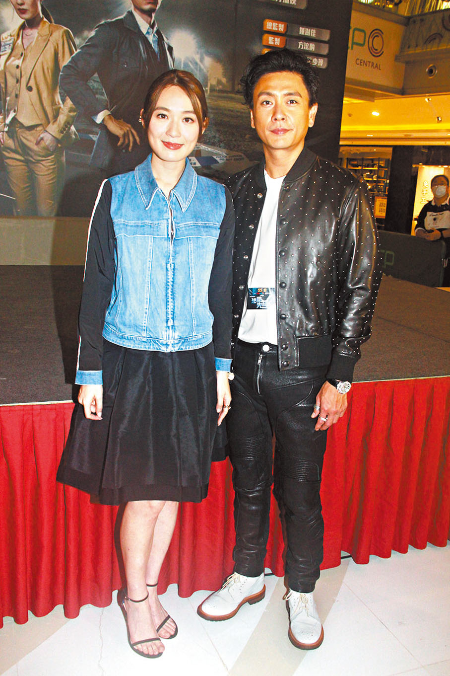 ◆ 蔡潔笑稱高攀不起黃宗澤。 資料圖片