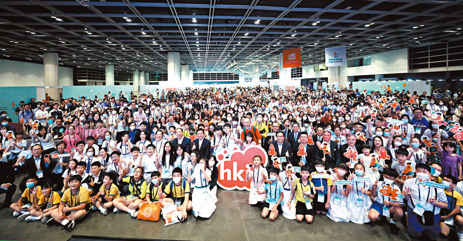 ◆第二屆香港創科展頒獎禮吸引逾20,000人次入場，現場氣氛熱烈。香港文匯報記者萬霜靈 攝