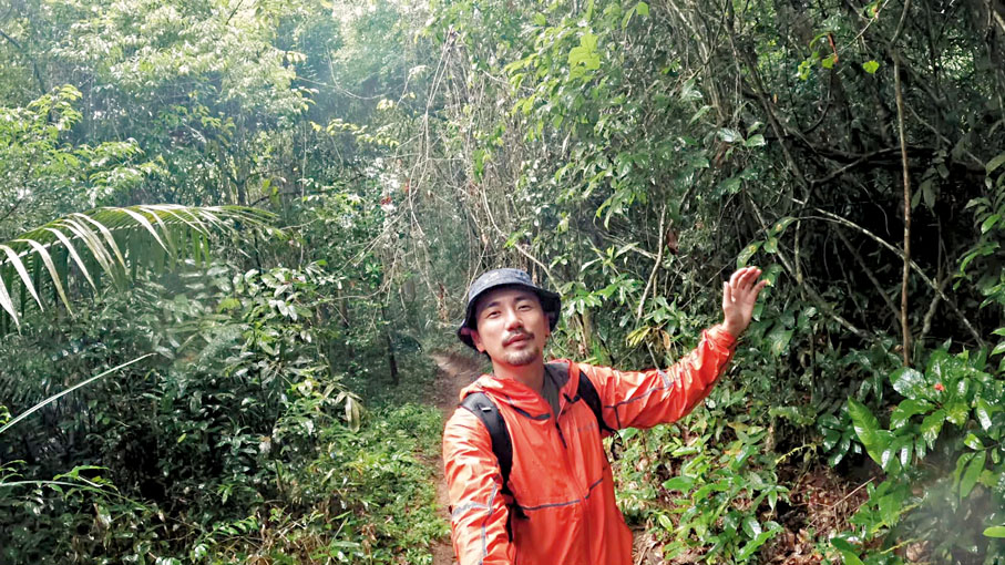 ◆洪永城進入亞馬遜熱帶雨林尋幽探秘。