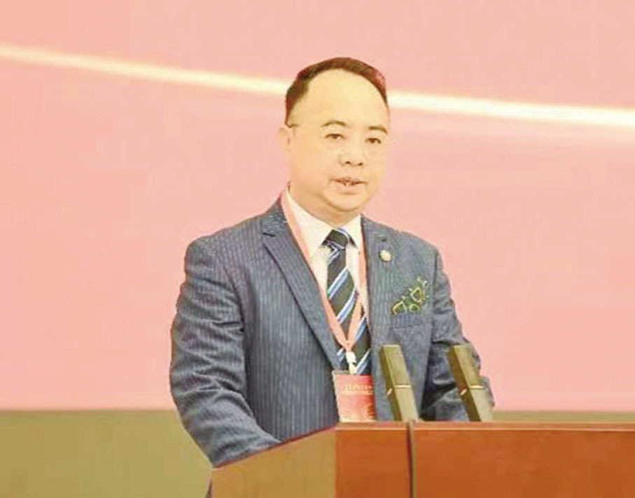 ◆ 郭綠明發表致辭。