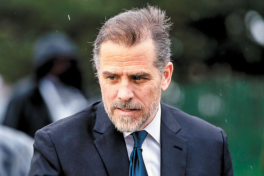 ◆亨特已就兩項未有繳交聯邦入息稅的罪名達成認罪協議。 資料圖片