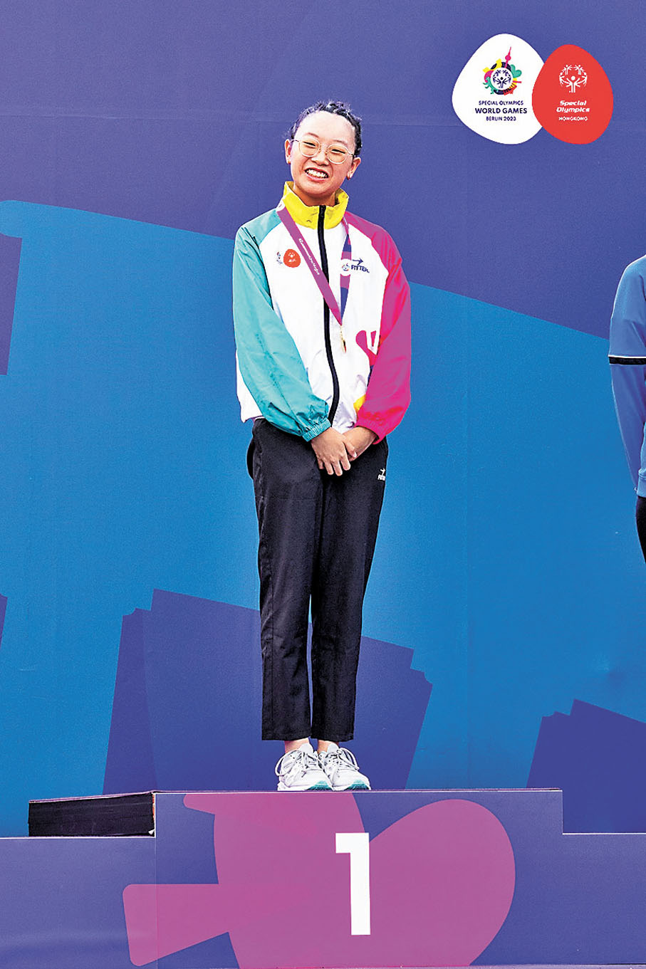 ◆衛綽妍得獎照。 香港特殊奧運會圖片