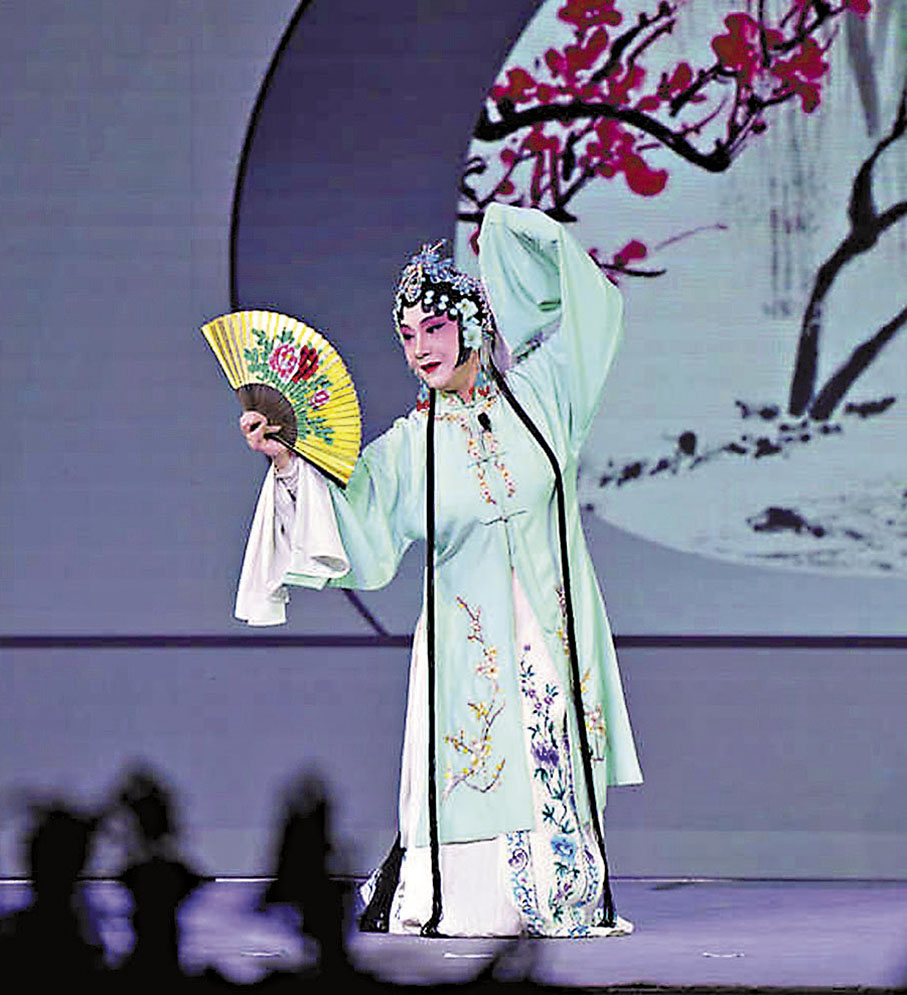 ◆香港著名昆劇表演藝術家邢金沙表演昆劇《牡丹亭》。