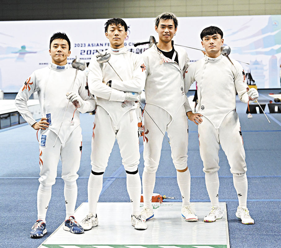 ◆ 男子重劍隊取得銅牌。  FIE圖片