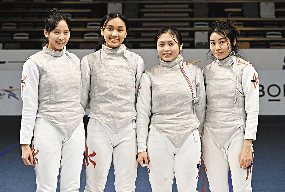 ◆女子花劍隊取得銅牌。  FIE圖片