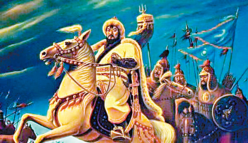 ◆忽必烈率軍出征。 作者供圖