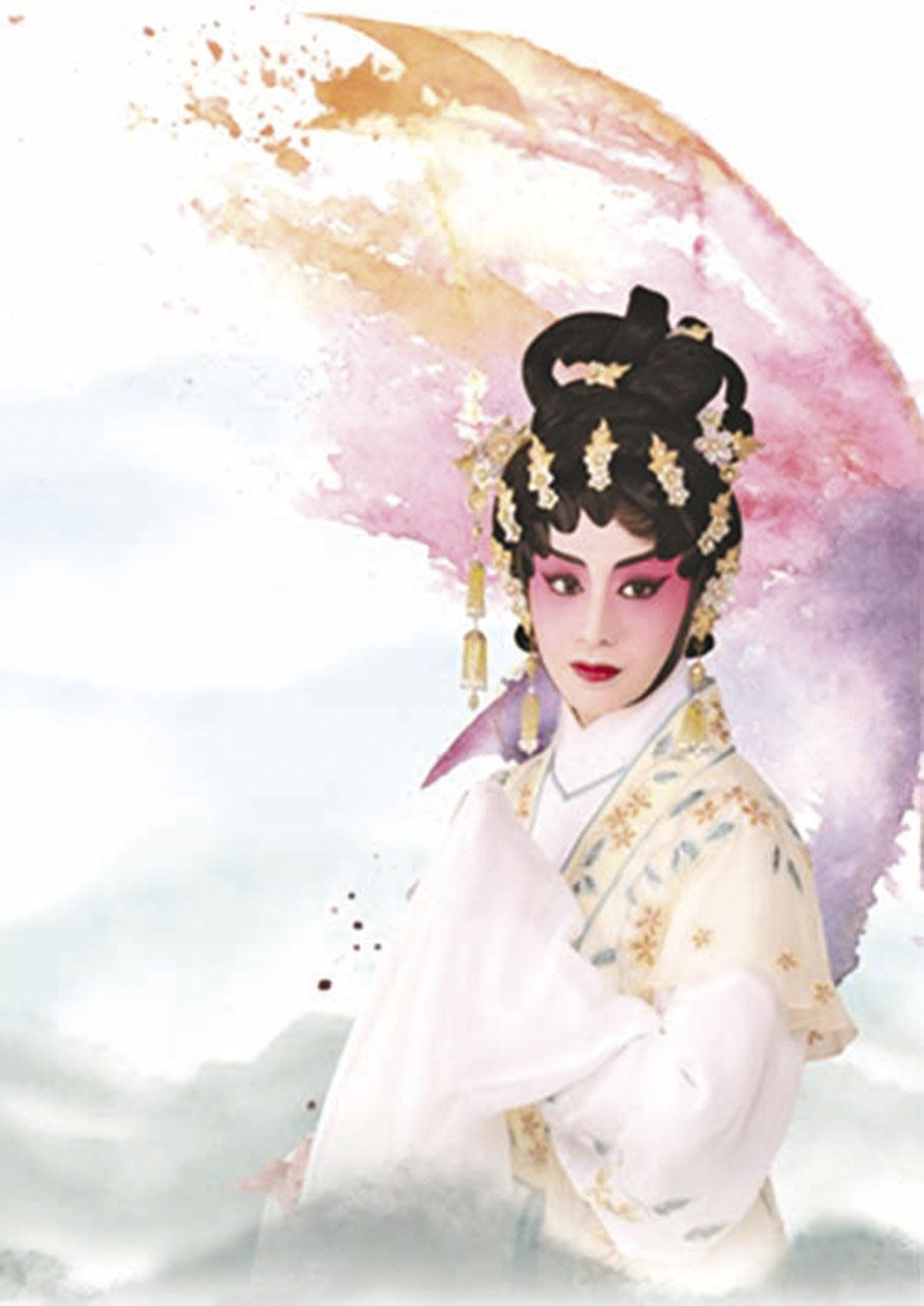 ◆梁非同飾祝英台。