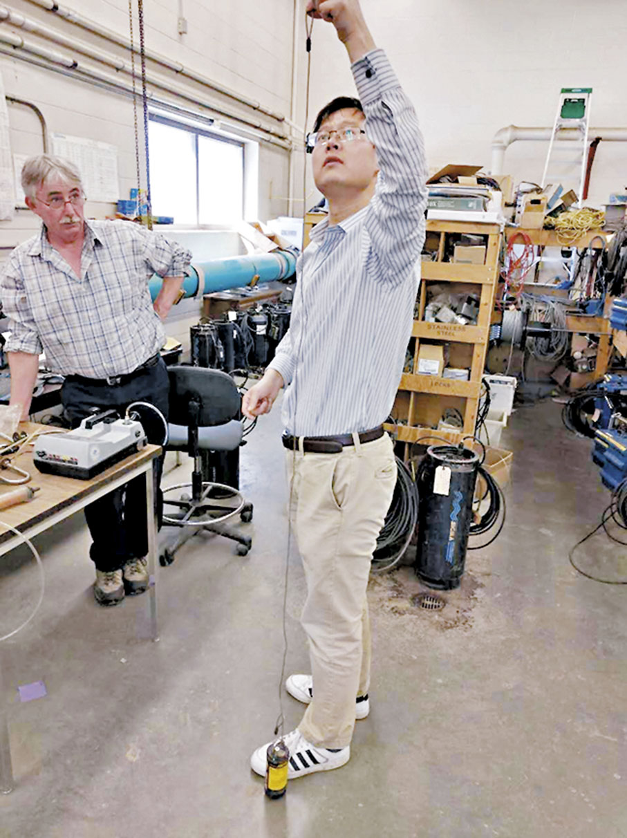 ◆專注排水領域研究的郭帥曾兩次海外留學。 受訪者供圖