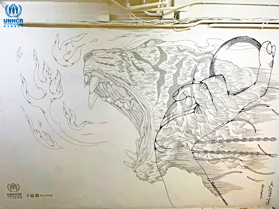 ◆Kris的作品《Break Free》。  圖片由主辦方提供