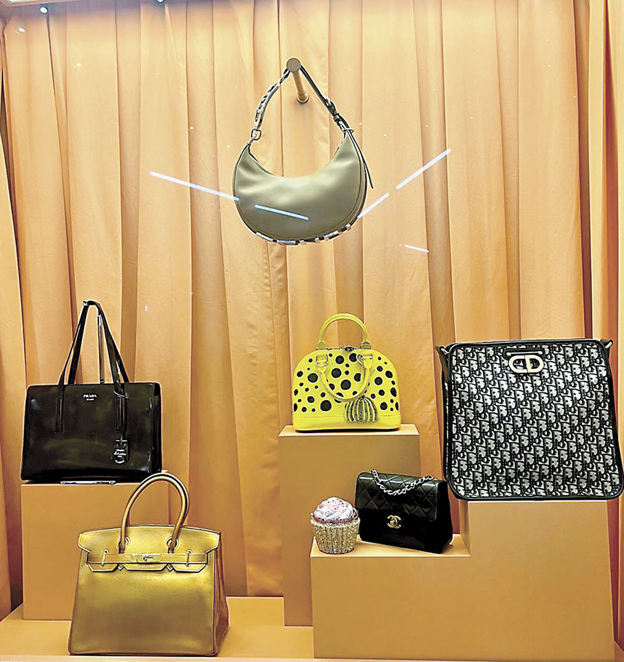 ◆陳慧琳部分珍藏手袋。 作者供圖