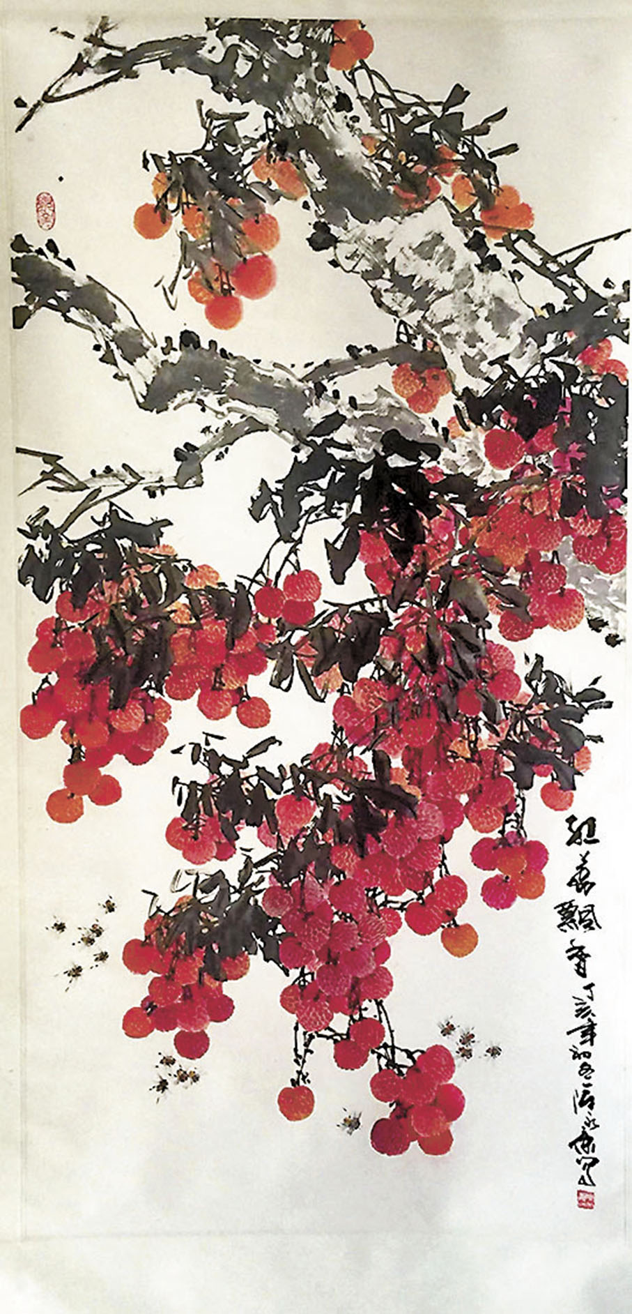 ◆陳永康作品《紅荔飄香》。 作者供圖