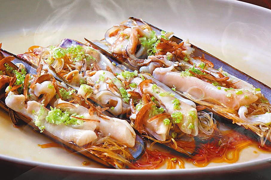 ◆鹹檸檬蒸大蟶子