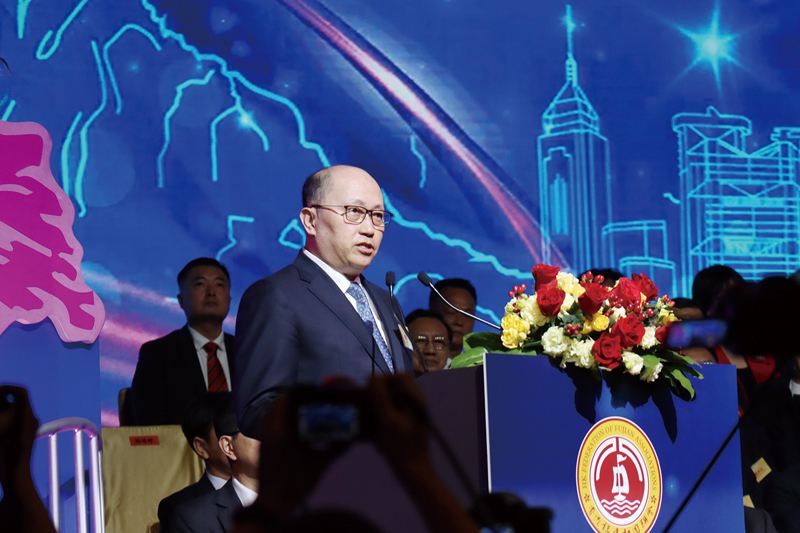 ▲鄭雁雄致辭。