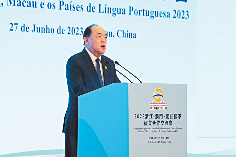 ◆ 賀一誠。中通社