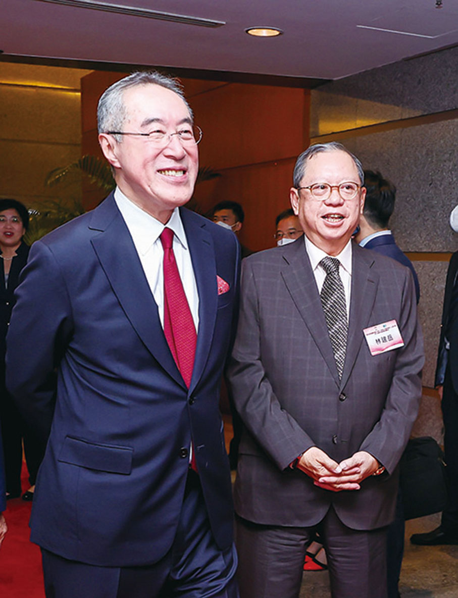 ◆ 唐英年、林建岳。