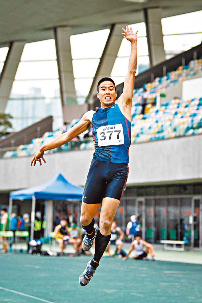 ◆港隊在男子跳遠有望衝擊亞運獎牌。  資料圖片