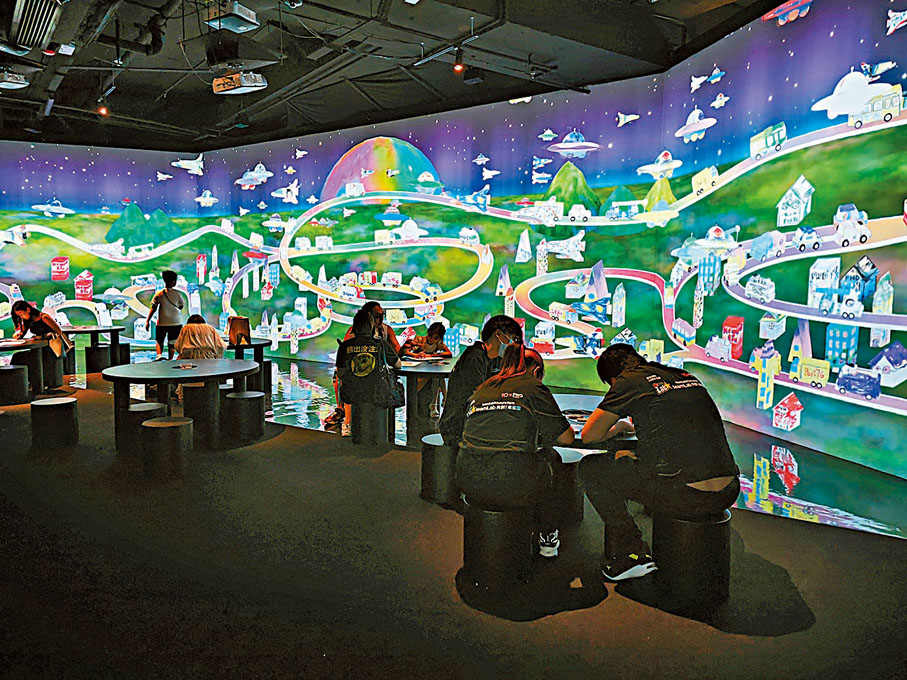 ◆彩繪城鎮由大家的圖畫構建出來