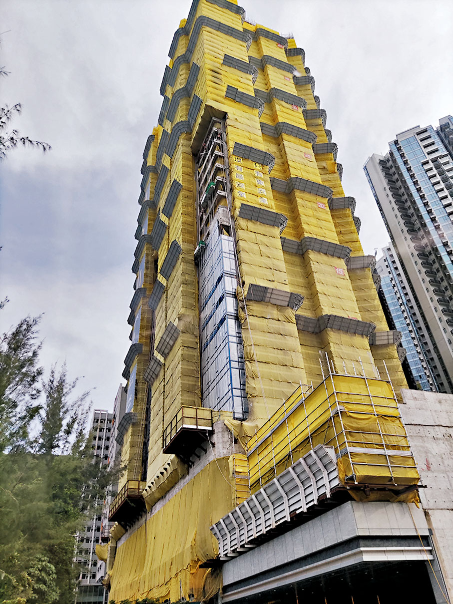 ◆黃竹坑站港島南岸海盈山第4A期首張價單共88伙，涵蓋一至三房。 記者梁悅琴  攝