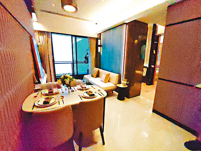 ◆滙都I之423方呎經改動裝修示範單位。 記者梁悅琴 攝