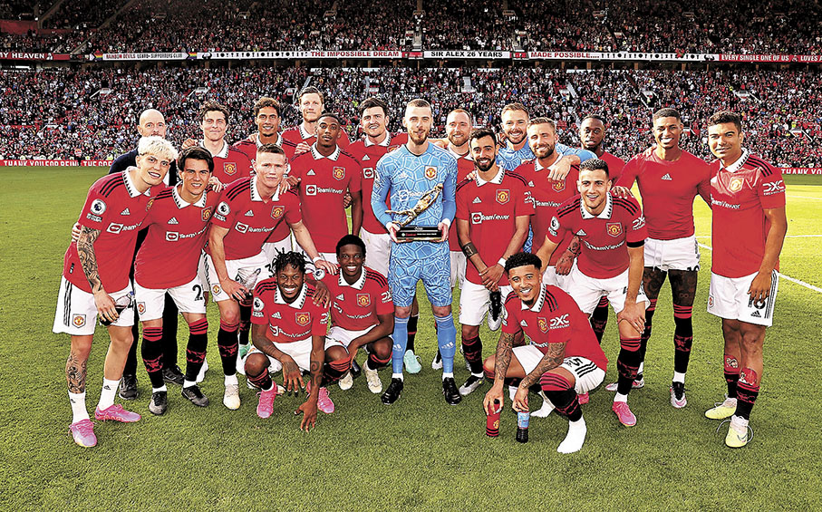 ◆迪基亞在剛過去球季贏得「金手套」獎項。  曼聯官方圖片