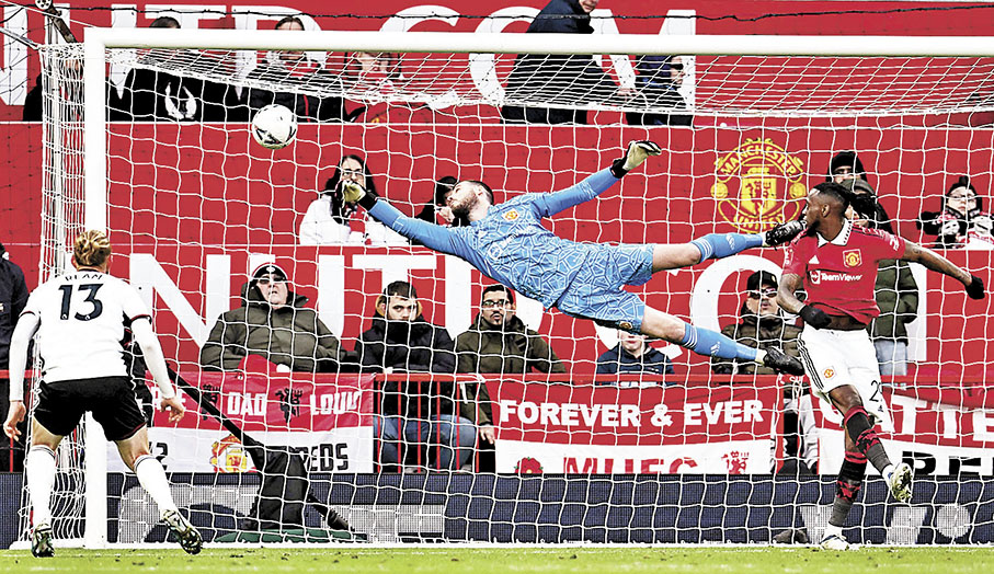 ◆迪基亞的精彩撲救畫面深印在球迷腦海中。  法新社