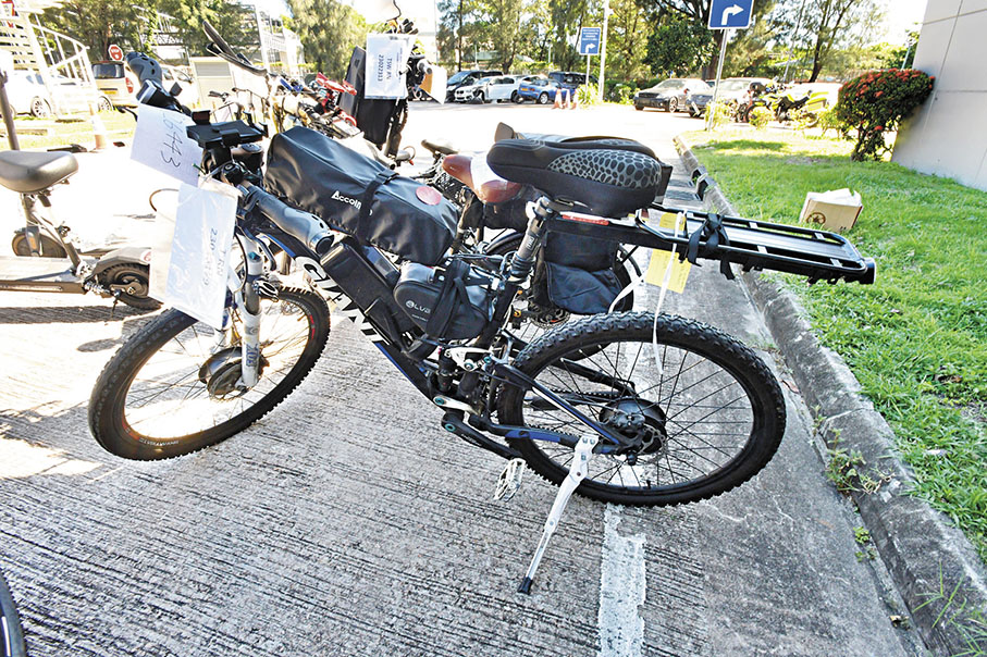 ◆有被捕人花1.2萬元自行將單車改裝成電動單車。