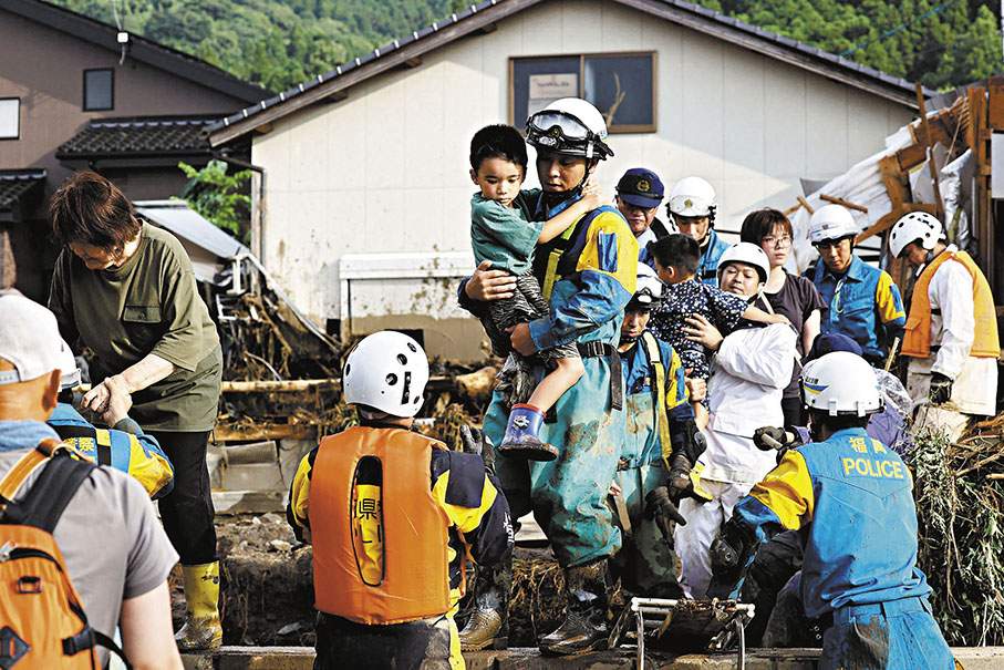 日九州暴雨數十年一遇 5死逾170萬人疏散 香港文匯報 7781