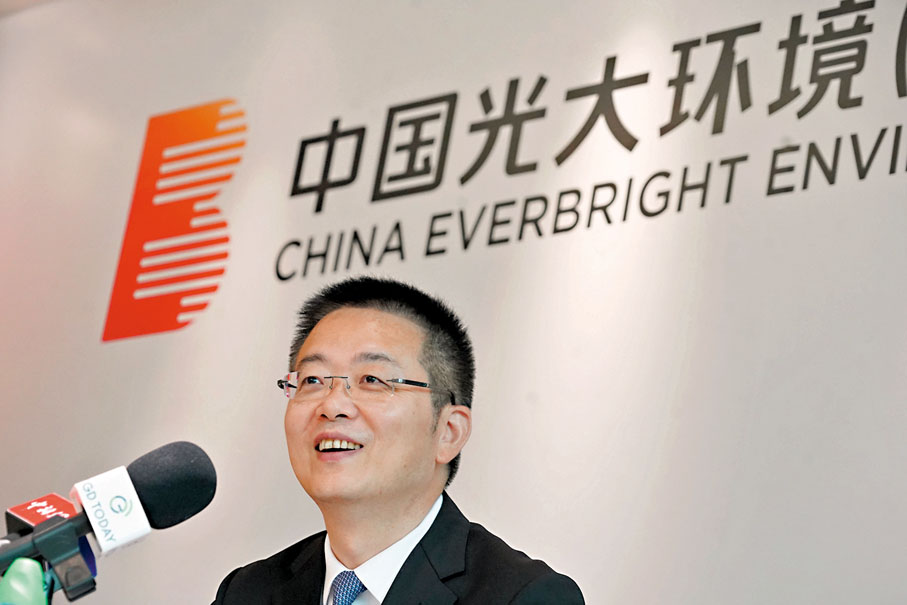 ◆光大環境錢曉東表示，會以「光大所長」，服務「香港所需」。香港文匯報記者曾興偉  攝