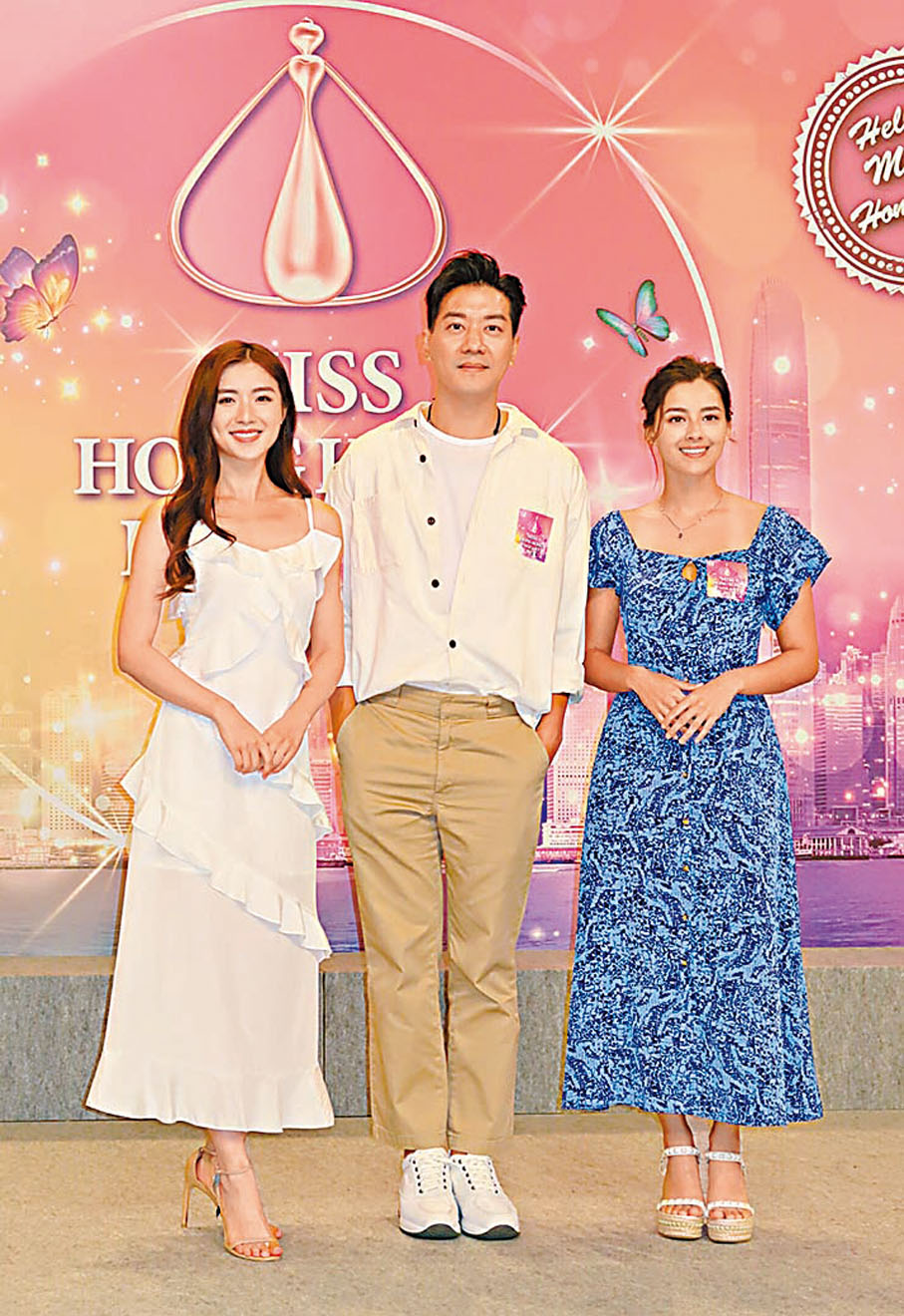 ◆右起：謝嘉怡、黎諾懿和梁凱晴擔任外景嘉賓。