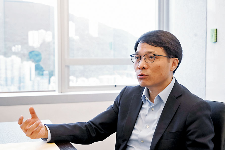 ◆王揚斌表示，阜博經常遭到類似的沽空攻擊，公司難以吸引融資。香港文匯報記者曾興偉 攝