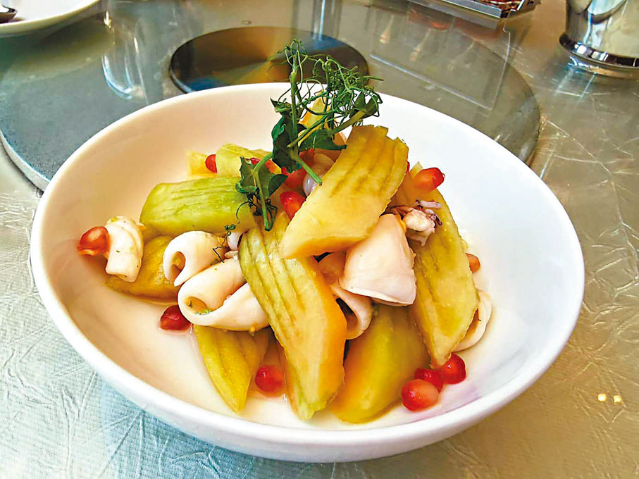 ◆果醋雪瓜皮伴魷魚仔